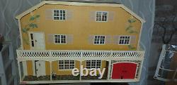 Vintage Lundby Stockholm Dollshouse With Basement & Stable/garage