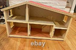 Vintage Lundby Sweden Gothenburg Mid 1970's Split Level Dollhouse