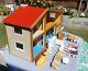 Vintage Mid Century Lundby Of Sweden Doll House With Furniture And Family A + Nr