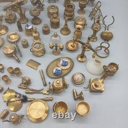 Vintage Miniature Brass Items Ideal For Dolls House Over 50 items Old Heritage