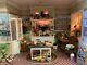 Vintage Miniature Dollhouse Artisan French Country Kitchen Electrified Roombox