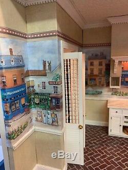 Vintage Miniature Dollhouse ARTISAN French Country Kitchen Electrified Roombox