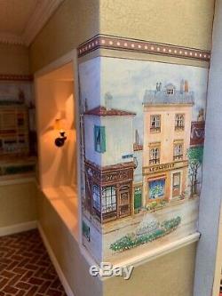 Vintage Miniature Dollhouse ARTISAN French Country Kitchen Electrified Roombox