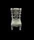 Vintage Miniature Sterling Silver Dolls House Chair / Desk Feature