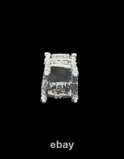 Vintage Miniature Sterling Silver Dolls house Chair / Desk Feature