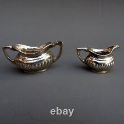 Vintage Miniature Sterling Silver Tea Set on Tray 1975 JOHN ROSE / Dolls House