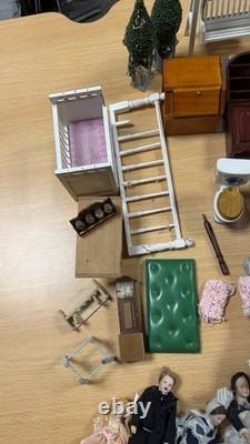 Vintage Miniature Wooden And Ceramic House Toys Bundle Or Will Sell Individual