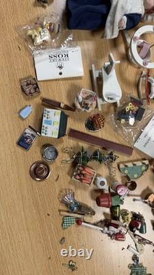 Vintage Miniature Wooden And Ceramic House Toys Bundle Or Will Sell Individual