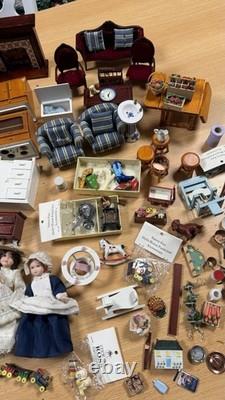 Vintage Miniature Wooden And Ceramic House Toys Bundle Or Will Sell Individual