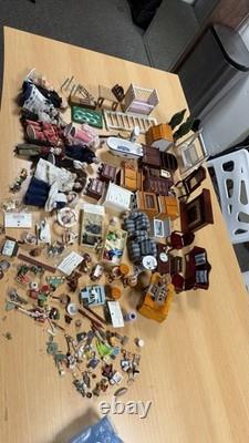 Vintage Miniature Wooden And Ceramic House Toys Bundle Or Will Sell Individual