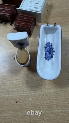 Vintage Miniature Wooden And Ceramic House Toys Bundle Or Will Sell Individual