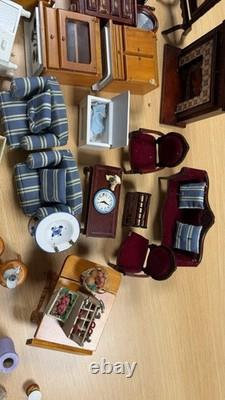 Vintage Miniature Wooden And Ceramic House Toys Bundle Or Will Sell Individual