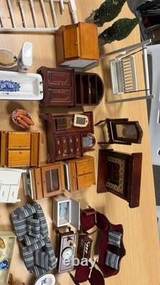 Vintage Miniature Wooden And Ceramic House Toys Bundle Or Will Sell Individual