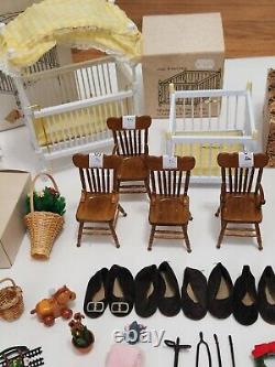 Vintage Miniatures Doll House Furniture Lot