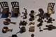Vintage Old Antique Brass Tiny Miniature Dolls House Toys 20 Pieces Set Bundle