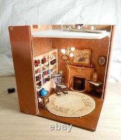 Vintage Shannon Moore Victorian Room Roombox Dollhouse Miniature 112 OOAK