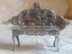 Vintage Silver Novelty Sofa Dolls House Furniture Repousse Cherubs