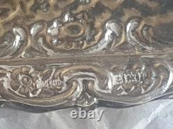 Vintage Silver Novelty Sofa Dolls House Furniture Repousse Cherubs