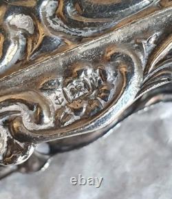 Vintage Silver Novelty Sofa Dolls House Furniture Repousse Cherubs