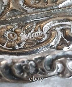 Vintage Silver Novelty Sofa Dolls House Furniture Repousse Cherubs