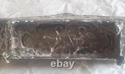 Vintage Silver Novelty Sofa Dolls House Furniture Repousse Cherubs