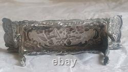 Vintage Silver Novelty Sofa Dolls House Furniture Repousse Cherubs