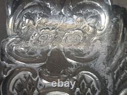 Vintage Silver Novelty Sofa Dolls House Furniture Repousse Cherubs