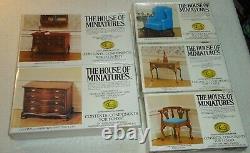 Vintage The House of Miniatures Doll House Furniture Lot of 14 7 are sealed NEW