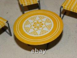 Vintage Tin Toy Miniature Doll House Furniture Tole Celluloid Toy Set Babys +