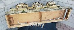 Vintage Tri-Ang Dollhouse English Tudor Style Tin Bay Windows 45x 11x 20