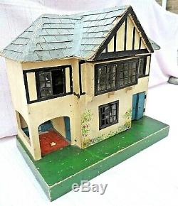 Vintage Tri-ang Dolls House With Electrics All Original Inside & Out Black Windo