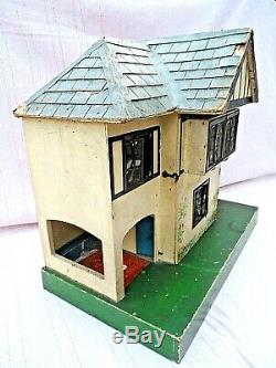 Vintage Tri-ang Dolls House With Electrics All Original Inside & Out Black Windo