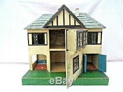 Vintage Tri-ang Dolls House With Electrics All Original Inside & Out Black Windo