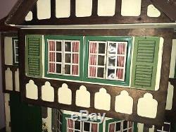 Vintage Tri-ang Stock Brokers Dolls House. Four Foot Long! Collection Only