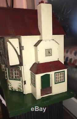 Vintage Tri-ang Stock Brokers Dolls House. Four Foot Long! Collection Only