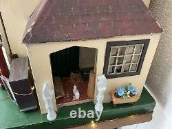 Vintage Triang Dolls House, No. 93, Stockbroker And Contents, Original, 4ft Wide