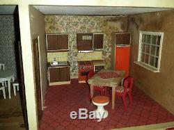 Vintage Village Lundby 2 Story Electric Doll House