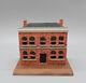Vintage Wooden Doll's Toy Brick House Artisan Dollhouse Miniature 112 1144