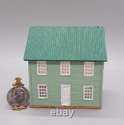 Vintage Wooden Doll's Toy Salt Box House Artisan Dollhouse Miniature 112 1144