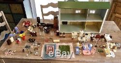 Vintage Wooden Dollhouse with over 100 Accessories & Furniture