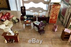 Vintage Wooden Dollhouse with over 100 Accessories & Furniture