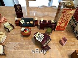 Vintage Wooden Dollhouse with over 100 Accessories & Furniture