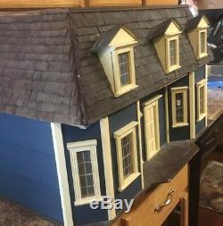 Vintage Wooden Tudor Dollhouse Wood Miniature Doll House