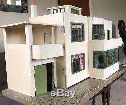 Vintage original Triang Ultra Modern Dolls House No. 53, very rare art deco house