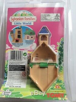 Vtg 1985 Tomy Sylvanian Families Little World Church Tiny Toy Set Nip
