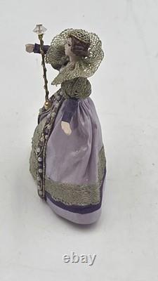 Vtg Miniature Doll Fortune Teller / Witch 124 Y. M. S 1996 Dolls House Diorama