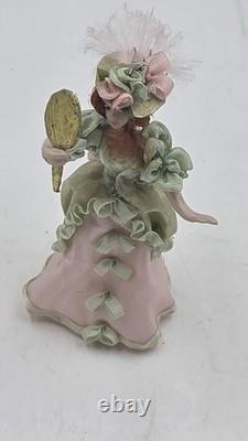 Vtg Miniature Doll Victorian Lady 124 Y. M. S 1996 Dolls House Diorama