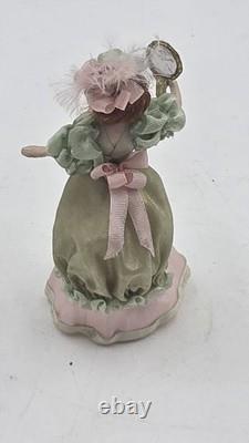 Vtg Miniature Doll Victorian Lady 124 Y. M. S 1996 Dolls House Diorama