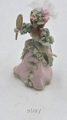 Vtg Miniature Doll Victorian Lady 124 Y. M. S 1996 Dolls House Diorama