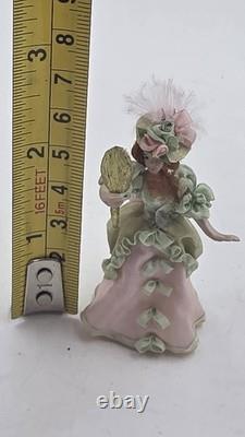 Vtg Miniature Doll Victorian Lady 124 Y. M. S 1996 Dolls House Diorama